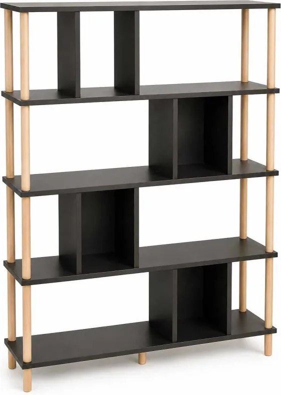 Könyvespolc, antracit, 90 cm