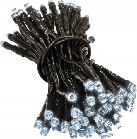 Karácsonyfa fényfüzér 100 Led Fehér Hideg Atest Zetom 6,4m