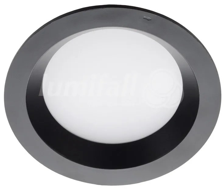 LUMIFALL SANTOLED-175-BL SANTOLED Fürdőszobai Beépíthető Lámpa Fekete LED IP20