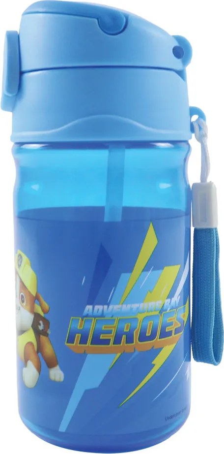 Mancs Őrjárat Best Team műanyag szívószálas kulacs akasztóval 350 ml