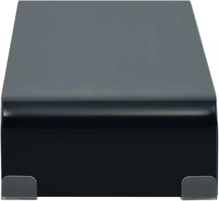Átlátszó üveg TV/monitor állvány 60x25x11 cm