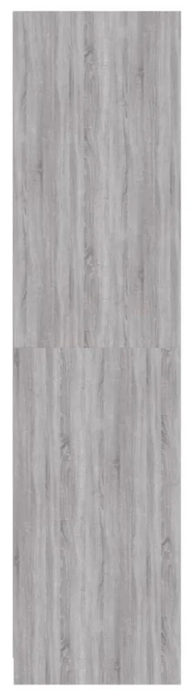 vidaXL szürke sonoma színű szerelt fa ruhásszekrény 100 x 50 x 200 cm