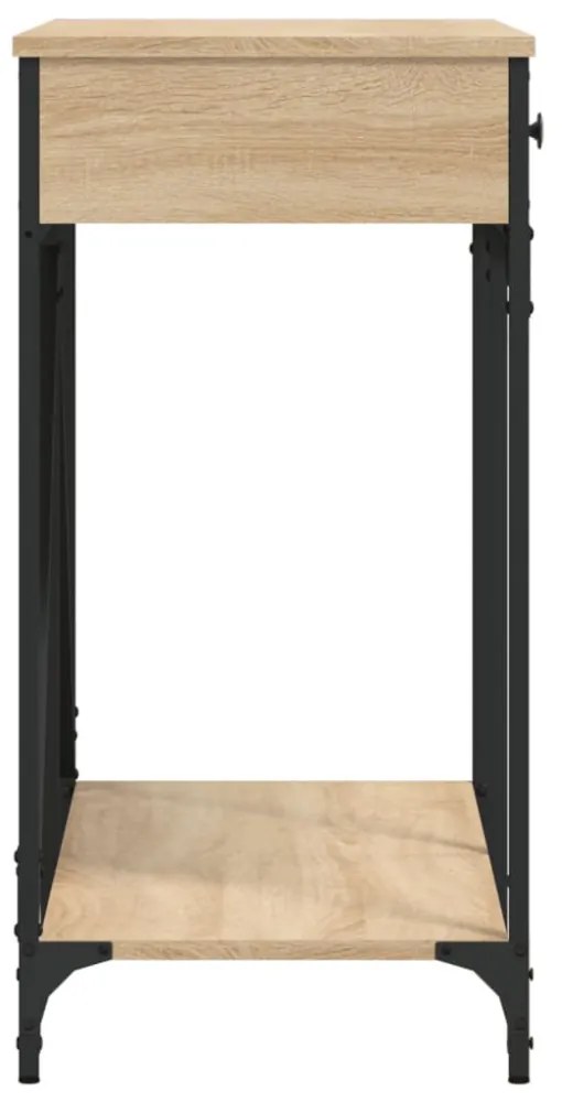 sonoma tölgy színű szerelt fa dohányzóasztal 100 x 39 x 78,5 cm