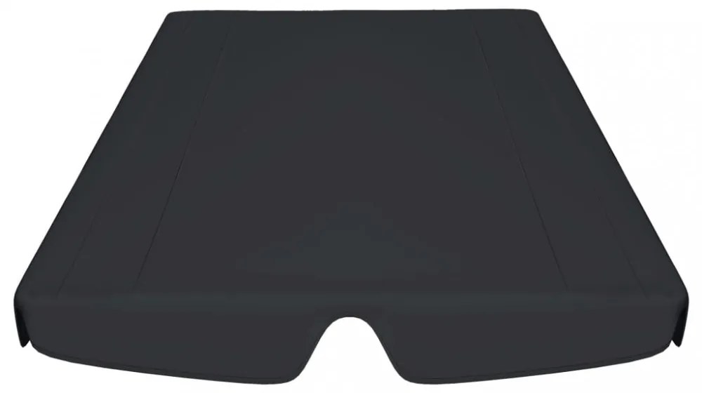 fekete csere ponyva kerti hintaágyhoz 150/130 x 105/70 cm
