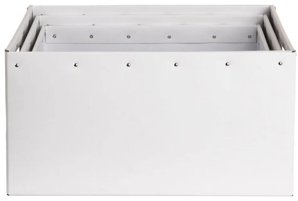 Fehér karton tárolódoboz szett 3 db-os Ture – Bigso Box of Sweden