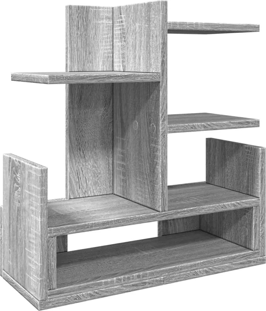 vidaXL szürke sonoma színű szerelt fa asztali szervező 49x20x52,5 cm