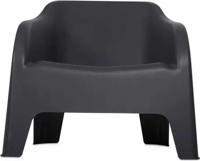 Műanyag szék PETRA ARMCHAIR grafit