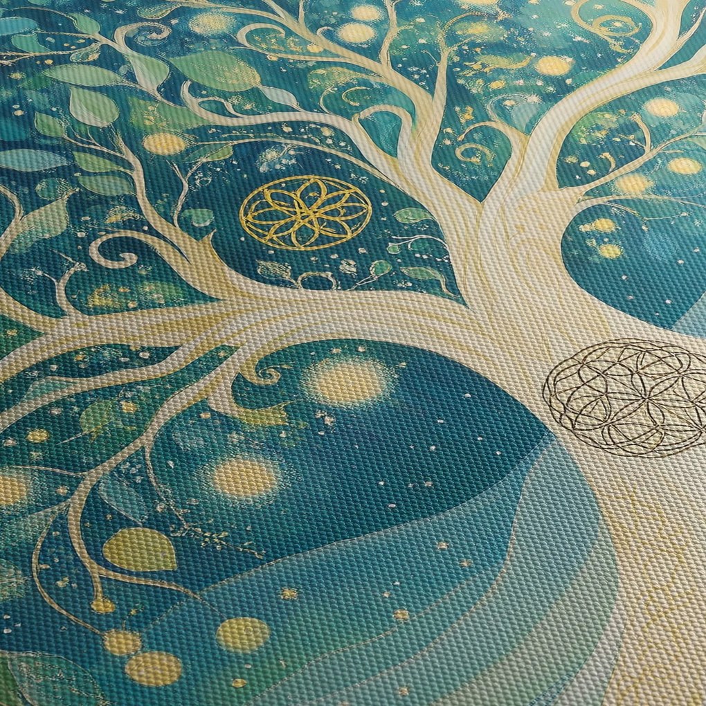 Kép – Mágikus fa spirálokkal (70x50 cm)