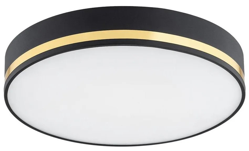 Argon 6141 - Mennyezeti lámpa AMORE 3xE27/15W/230V átmérő 45 cm fekete/arany