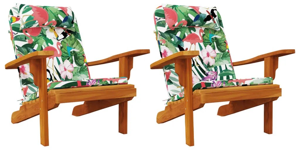 2 db többszínű oxford szövet adirondack-székpárna
