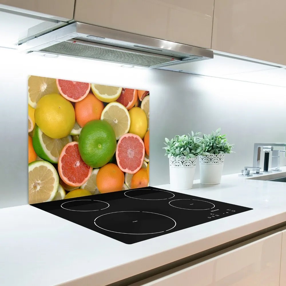 Üveg vágódeszka Citrusfélék 60x52 cm