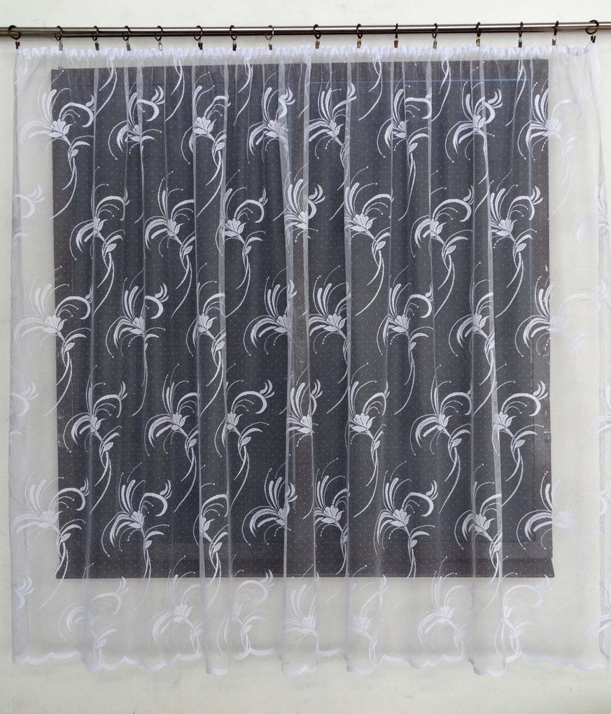 Mg Függöny 37/100 Fehér 300X150 kész szalaggal