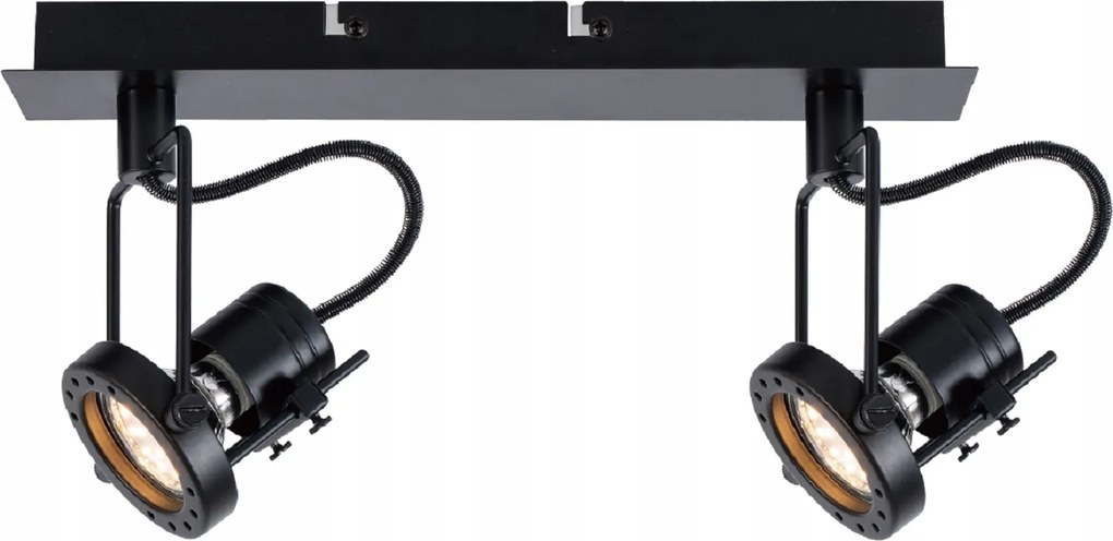 Lámpa díszléc fekete Fiji fém