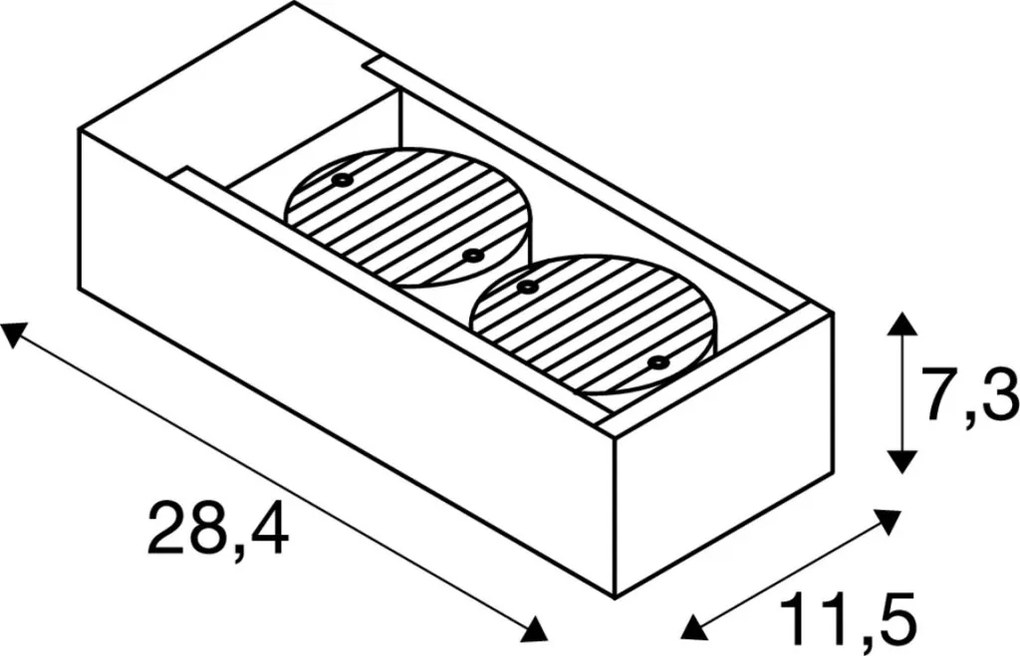 SLV 1004748 ESKINA Modern Kültéri Fali Lámpa Antracit LED IP65