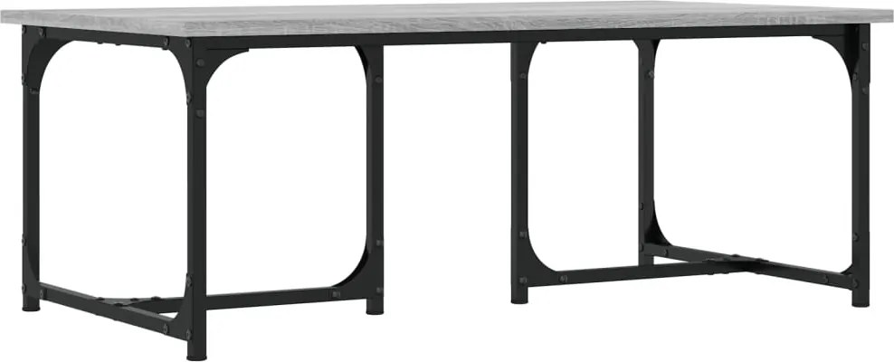 vidaXL szürke sonoma színű szerelt fa dohányzóasztal 90x50x35 cm