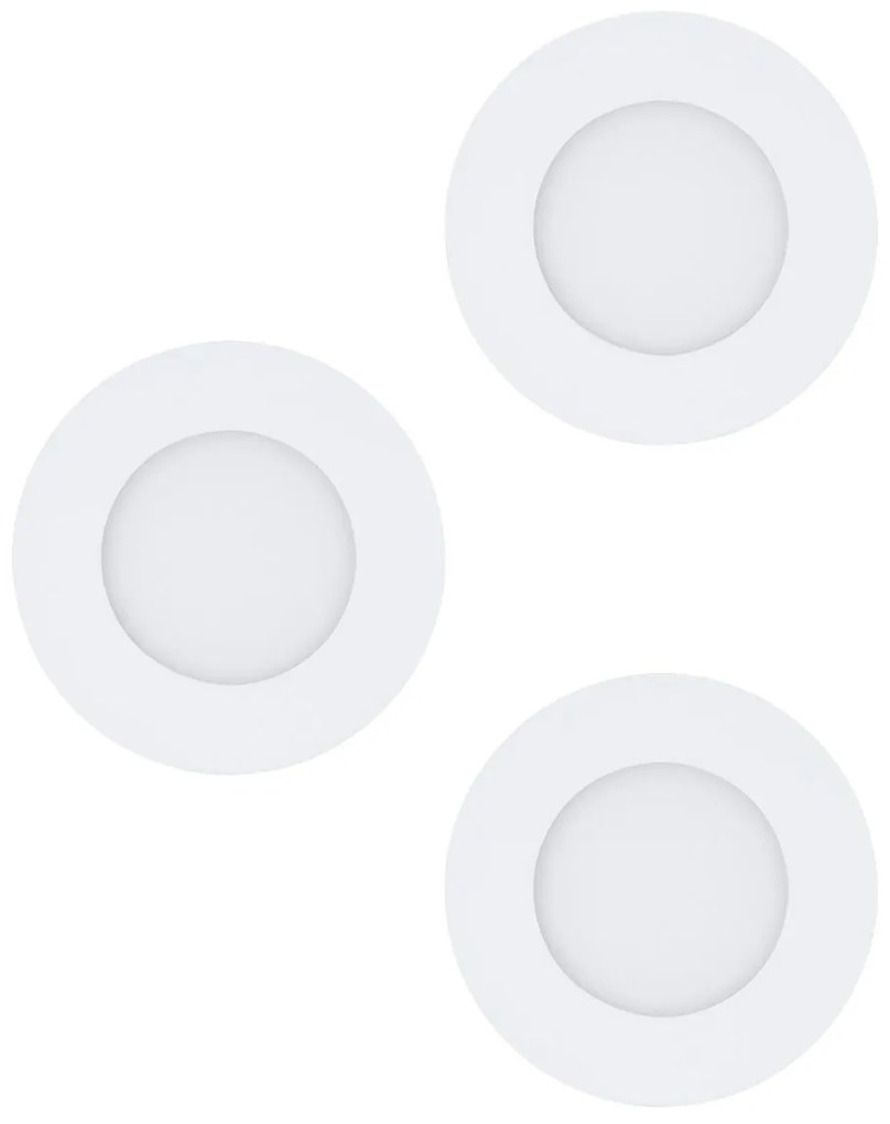 Eglo 98633 Fueva 1 fürdőszobai süllyesztett LED panel, IP44, fehér, 1050 lm, 3000K melegfehér, beépített LED, 3x2,8W, IP20, IP44