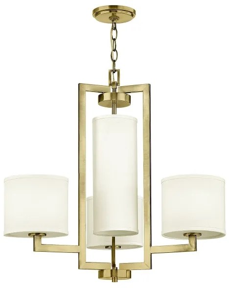 Hinkley HK-HAMPTON4-BB - Láncos csillár HAMPTON 4xE27/60W/230V arany
