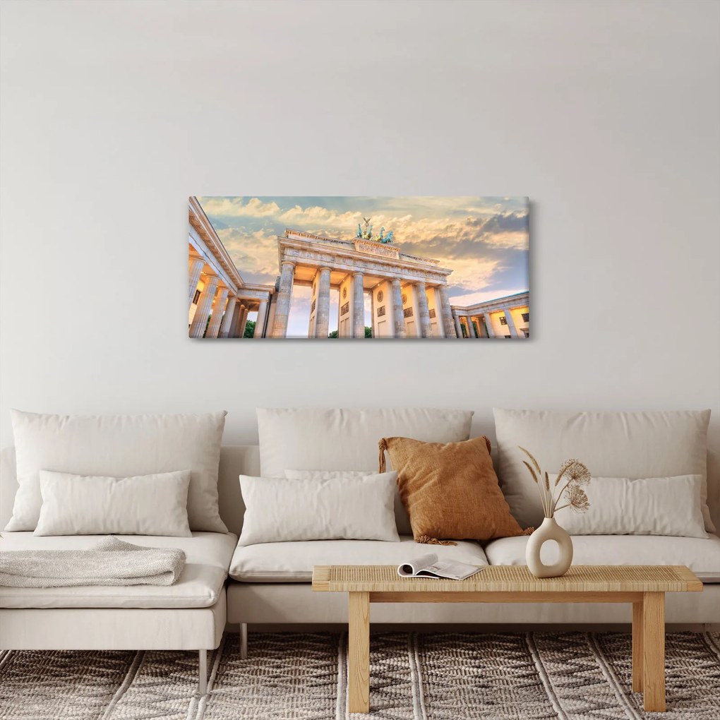 Kép - Brandenburgi kapu, Berlin, Németország (120x50 cm)