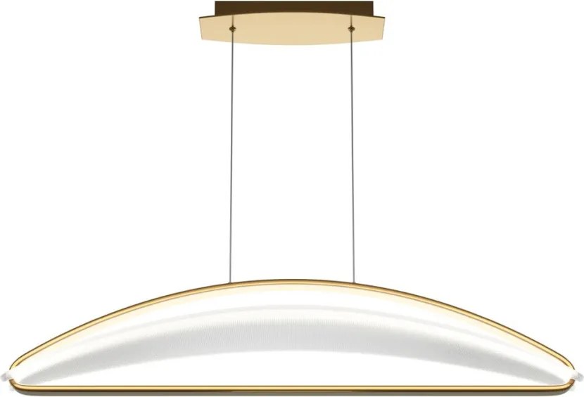 MAYTONI MOD281PL-L34BS3K BREEZE Modern Led Függesztett Lámpa Átlátszó, Matt Sárgaréz LED IP20