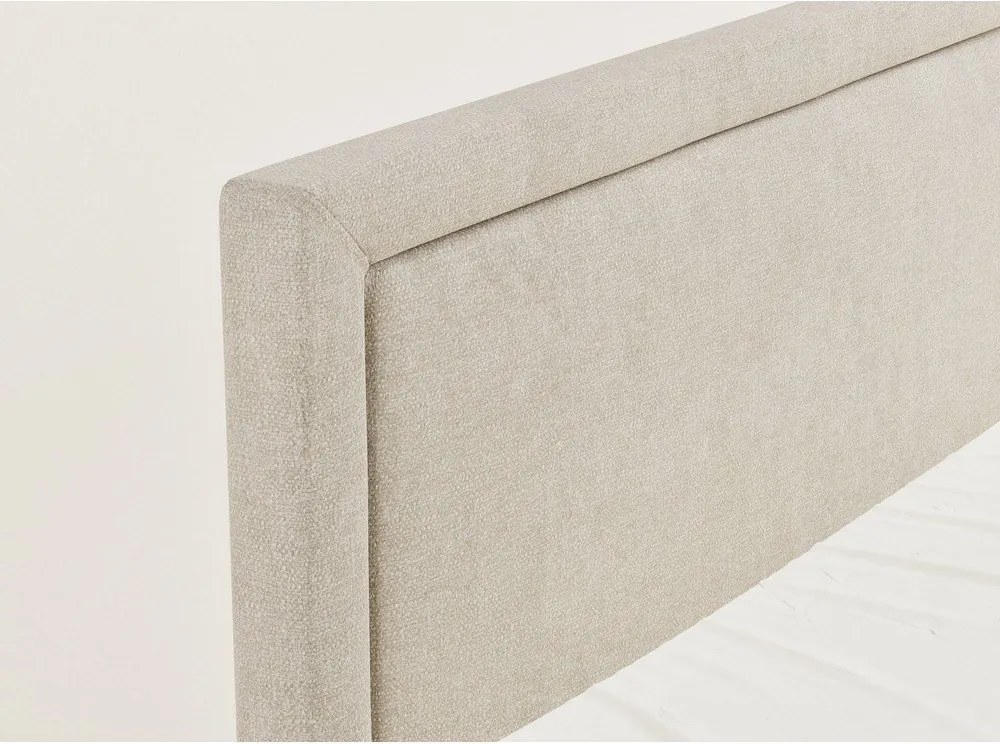 Bézs ágyneműtartós boxspring ágy 160x200 cm Fresco – Maison de Rêve