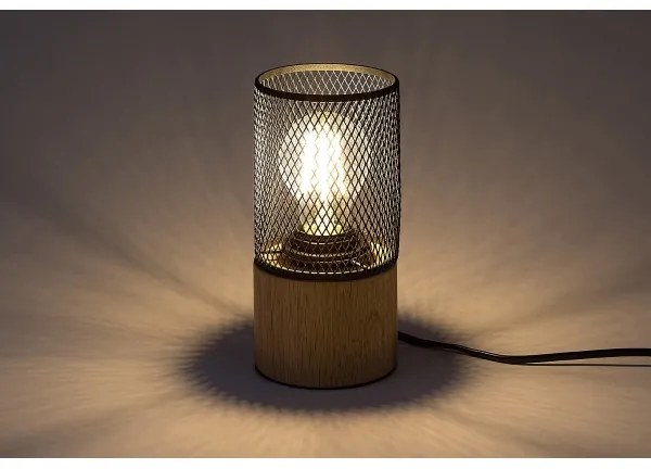 Rabalux 74040 - CALLUM asztali lámpa 1xE27/25W/230V bükk