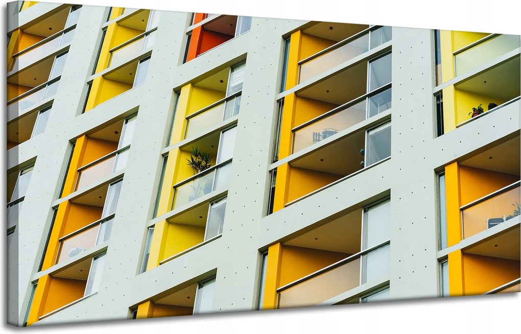 Vászonkép Blokk Lakás Épület Városépítészet 120x60