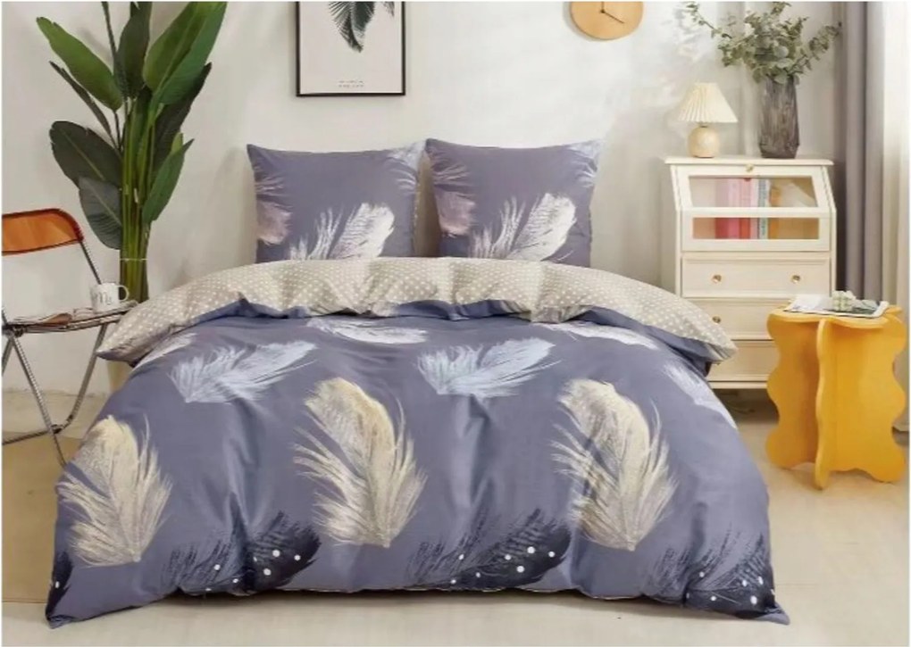 Pamut szatén ágyneműhuzat garnitúra 160x200 2x70x80 Kiváló minőségű, vastag, puha tapintású