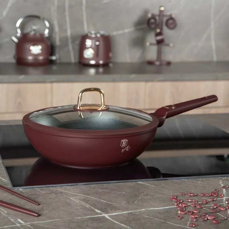 BerlingerHaus Wok fedéllel Leonardo 28 cm