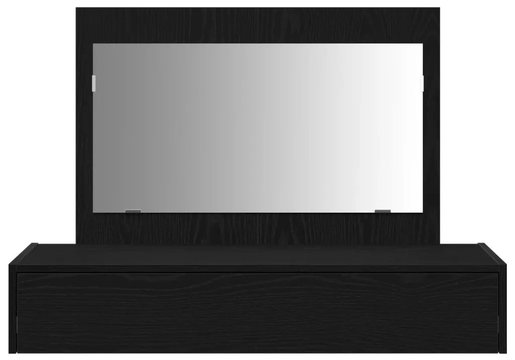 Falis öltöztető asztal Fekete tölgy, 100x40x70 cm