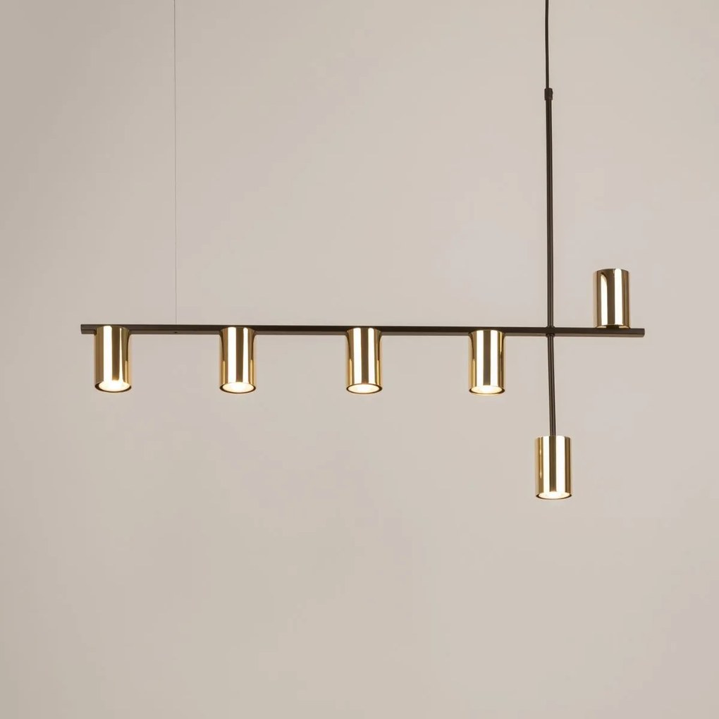 Sigma lighting modern függeszték vendo fekete sárgaréz sig33696