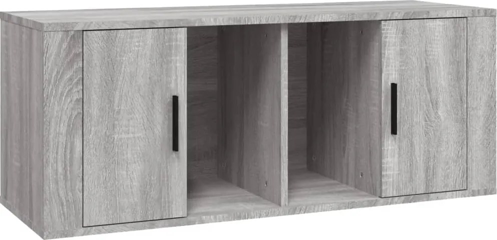 vidaXL szürke sonoma színű szerelt fa TV-szekrény 100 x 35 x 40 cm