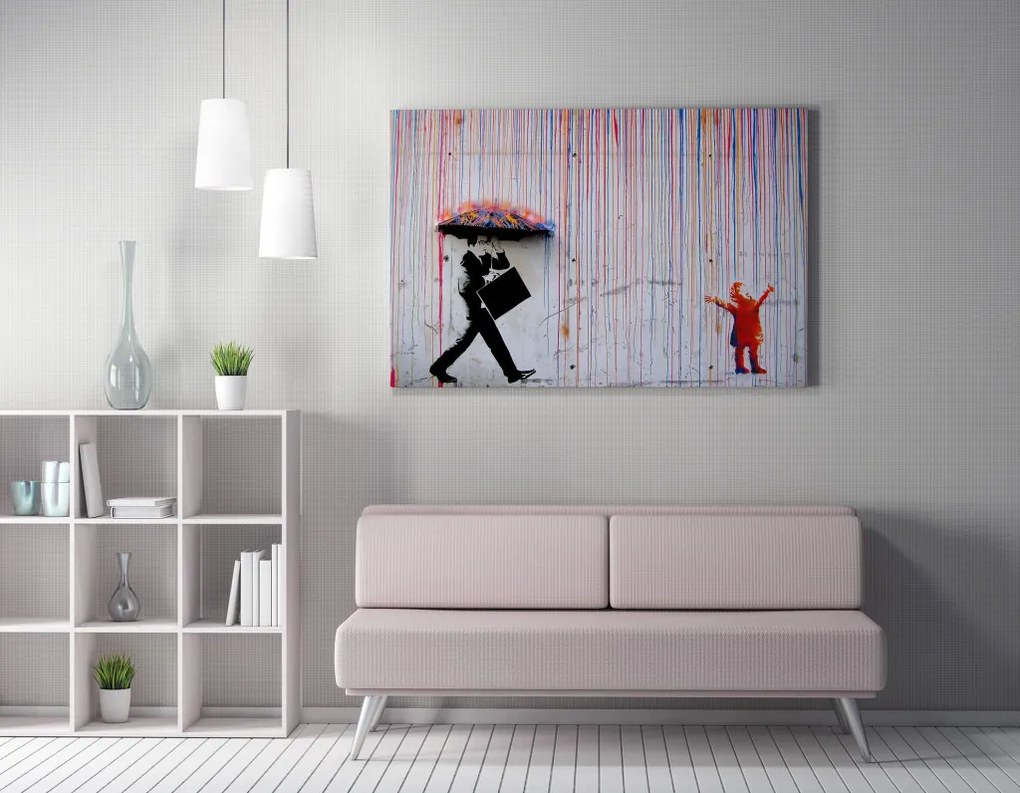 WY64 Banksy vászonkép, 70 x 100 cm