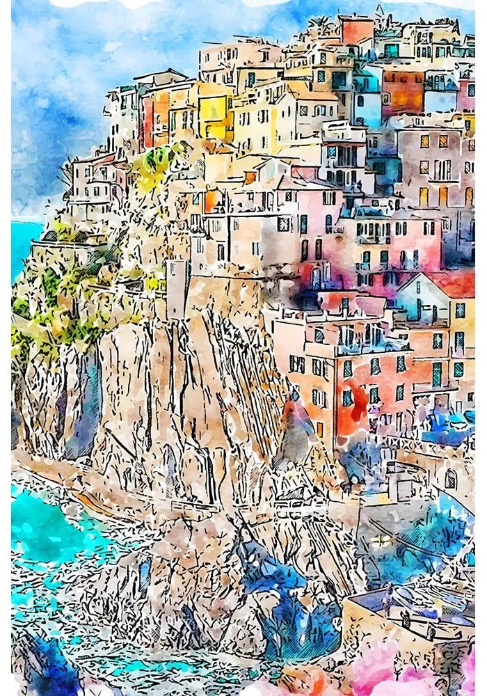 Kép 60x90 cm Manarola – Fedkolor