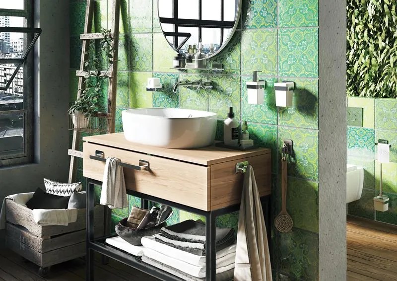 BISK Erga Tore, 1 horgos törülközőtartó, króm, ERG-07819