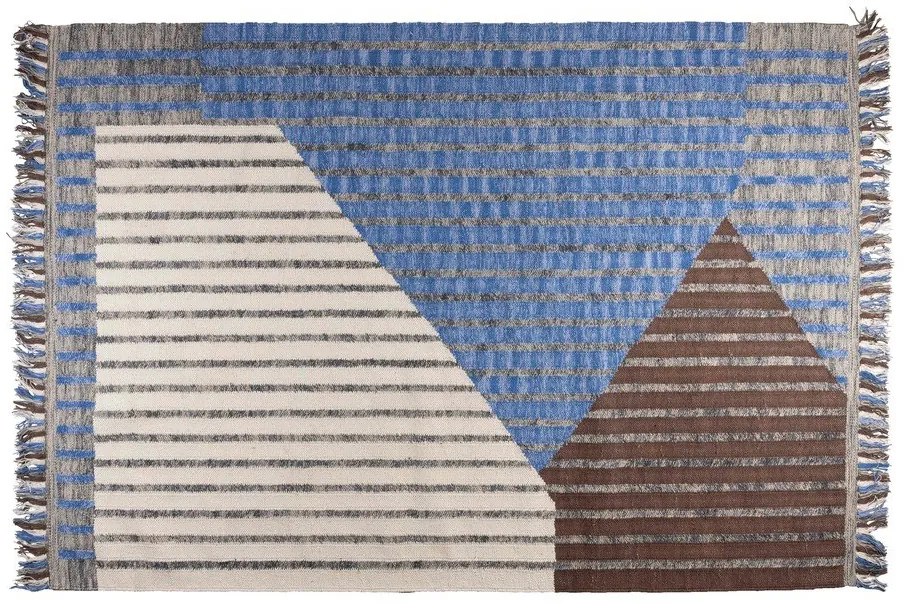 Kék-barna pamut szőnyeg 160x230 cm Hampton – Dutchbone