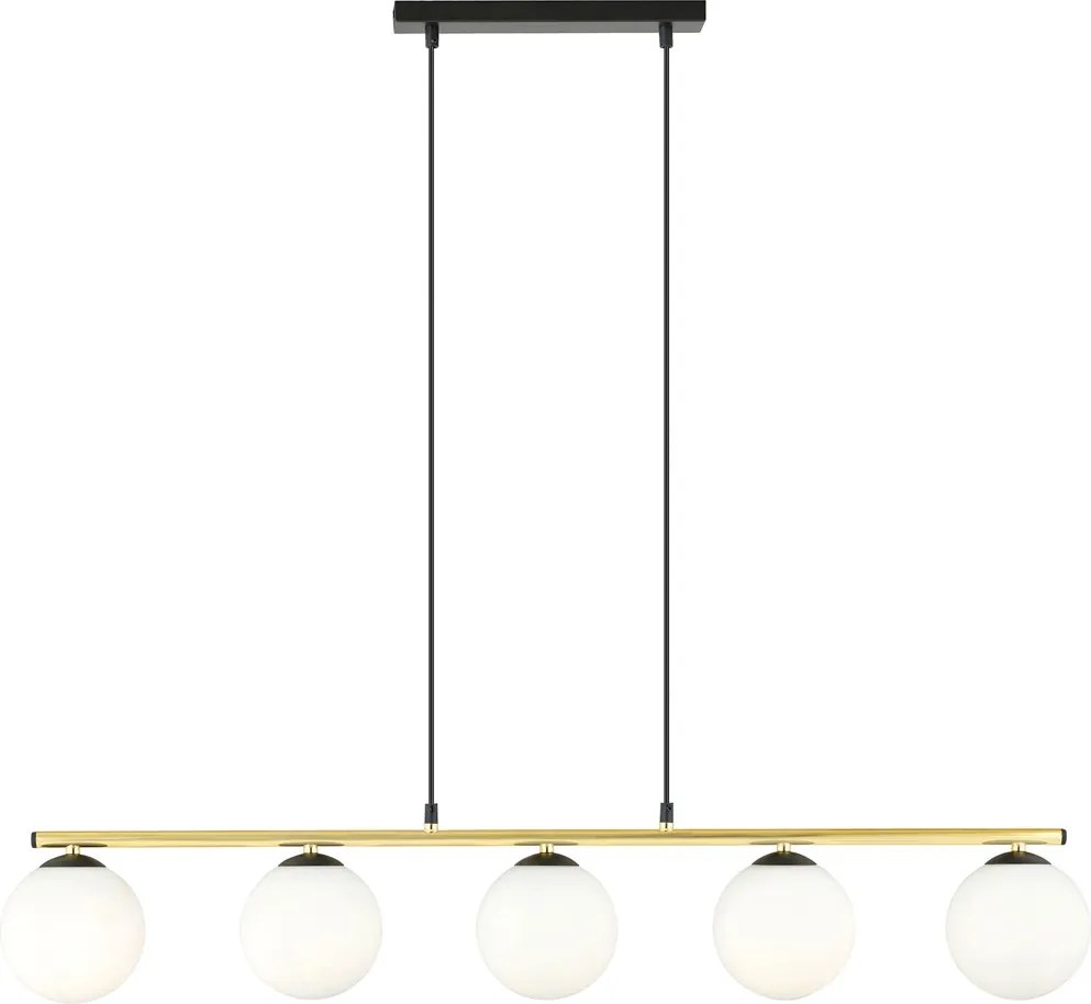 Emibig modern függeszték allora fehér fekete arany emi1254/5