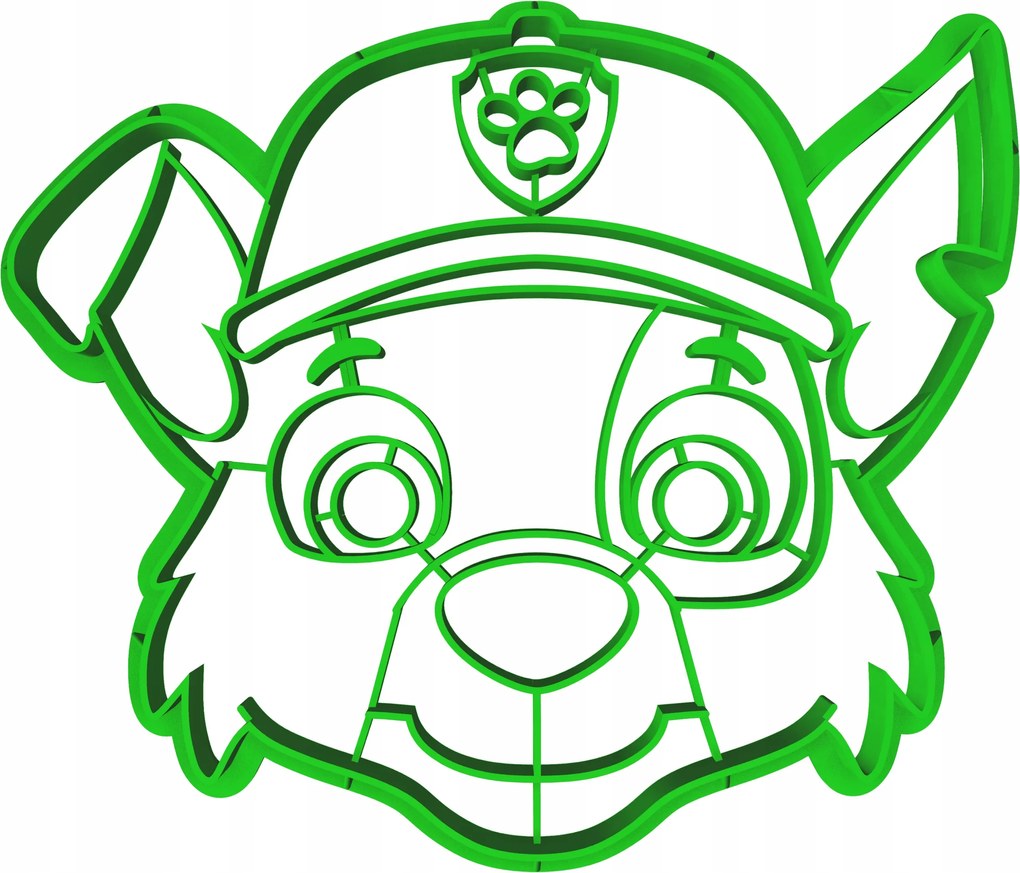 Sütemény lyukasztó bélyegzővel Nagy mese Mancs Őrjárat Rocky 10cm