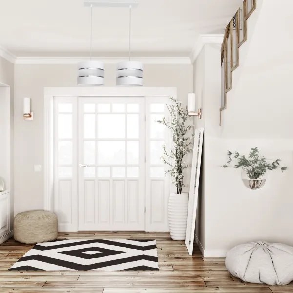 Csillár zsinóron HELEN 2xE27/15W/230V fehér