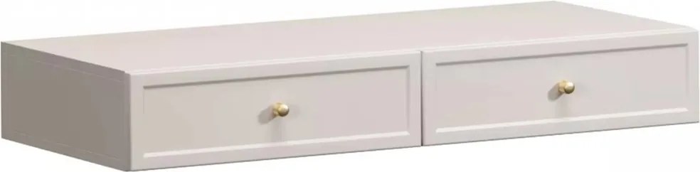 Lorini fali konzolasztal / fali toalettasztal 100 cm - kasmír / arany fogantyúk