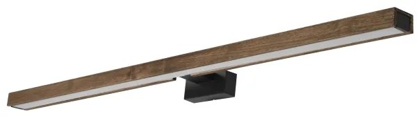 Brilagi-LED Fürdőszobai tükörmegvilágítás WOODY MIRROR LED/15W/230V IP44 tölgy/fekete