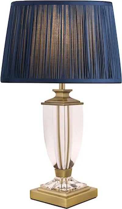 LAURA ASHLEY 3688771-Q CARSON Kristály Asztali lámpa Antik sárgaréz, Fehér B22 IP20