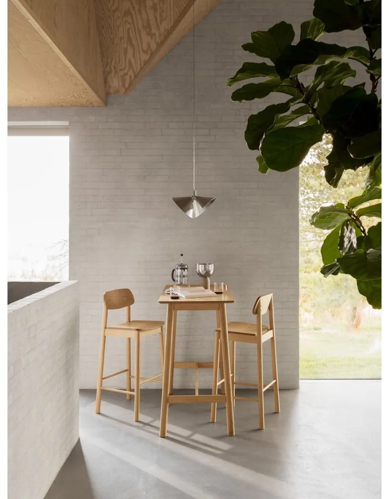 Bárasztal tölgyfa dekorral 60x120 cm Barlow – Actona