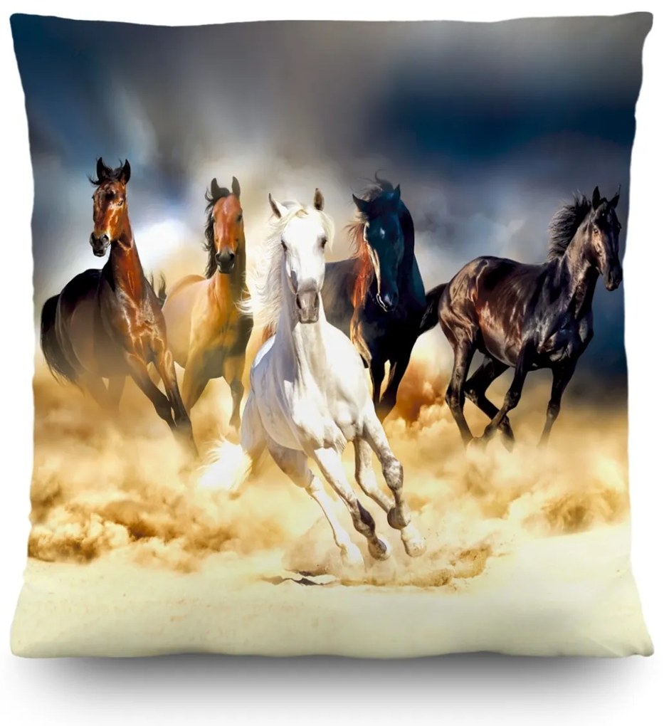 Horses párna, 45 x 45 cm
