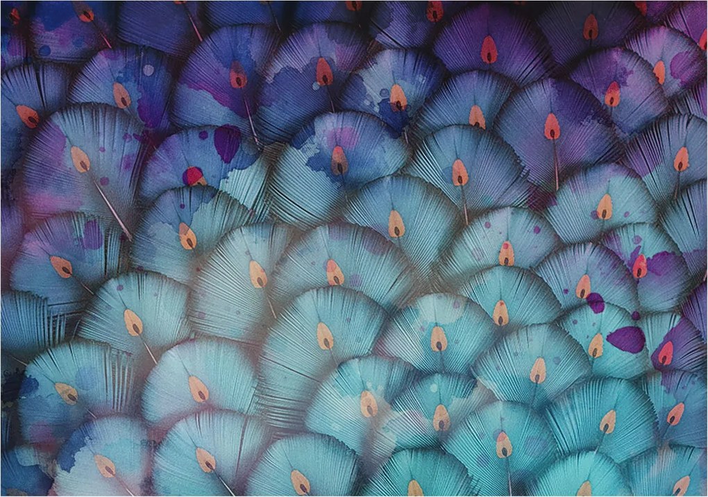 Flizelin tapéta Flizelin fali Prémium színes tollak 208x146