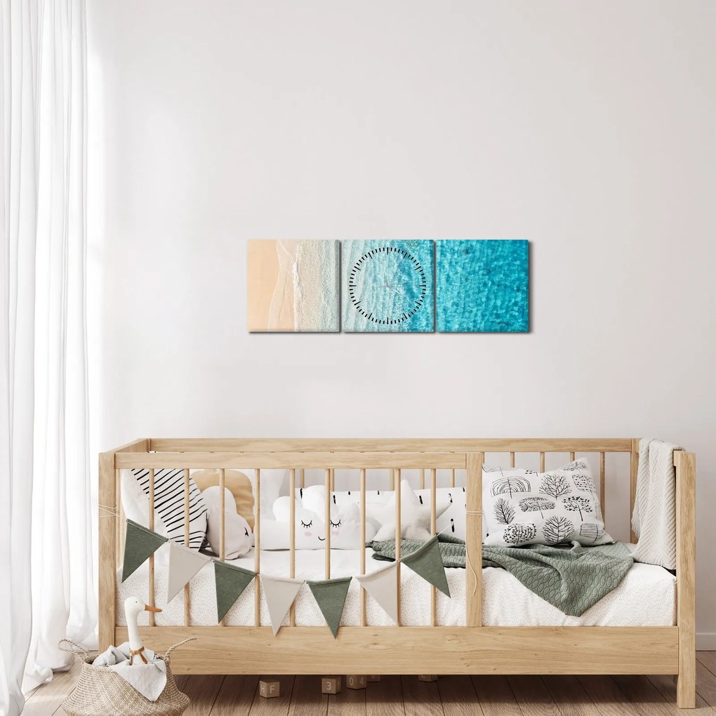 Kép - Strand (órával) (90x30 cm)