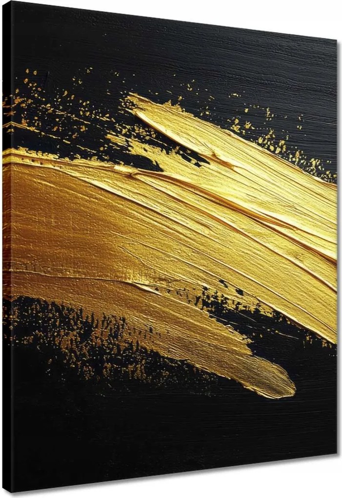 Vászonkép 40x50 Arany csillogás ecsettel