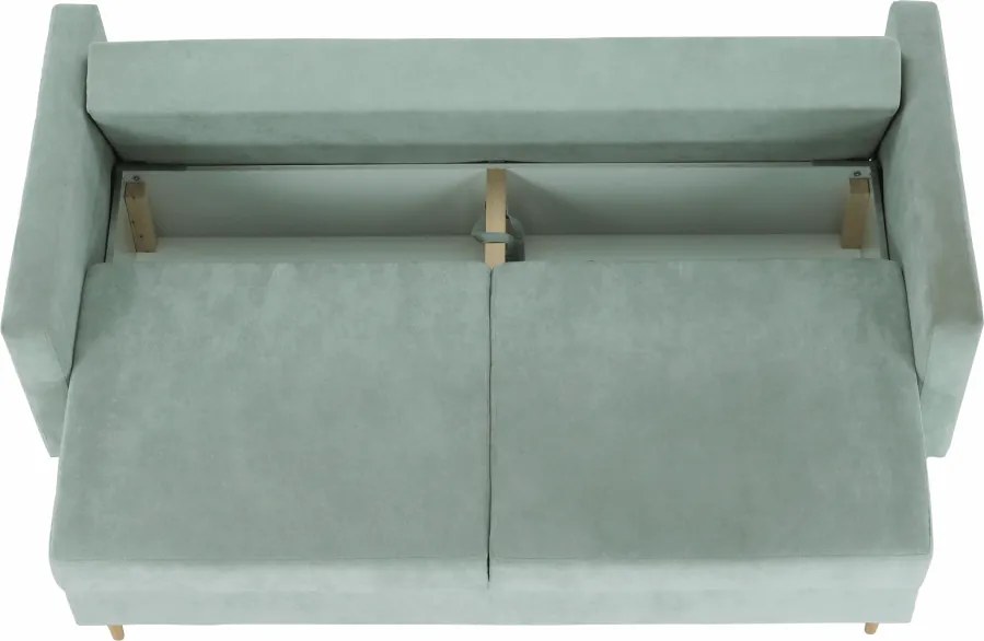 Szófa kinyitható, mentol anyag Queens, AURELIA