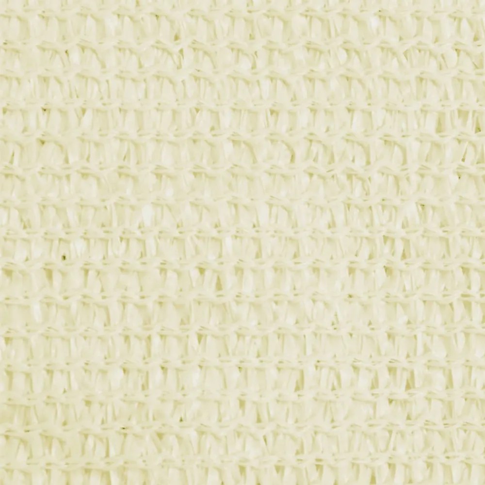 krémszínű HDPE napvitorla 160 g/m² 4 x 4 x 5,8 m