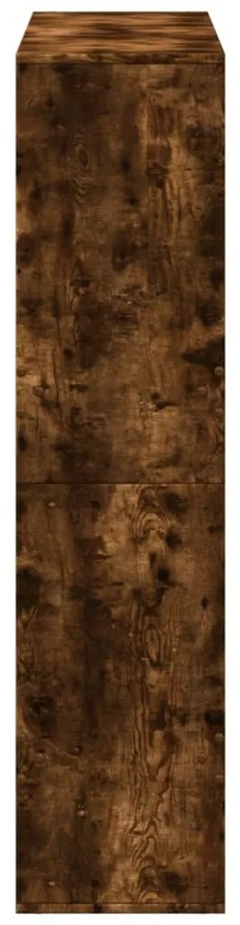 füstös tölgy színű szerelt fa térelválasztó 100 x 33 x 135 cm
