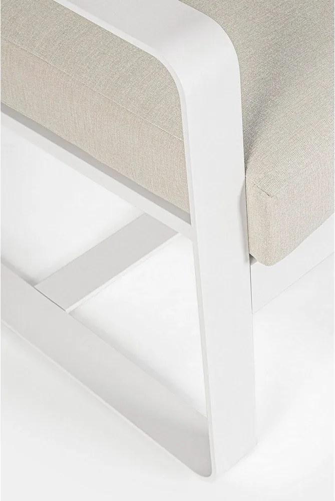 Fehér fém kerti fotel Merrigan – Bizzotto